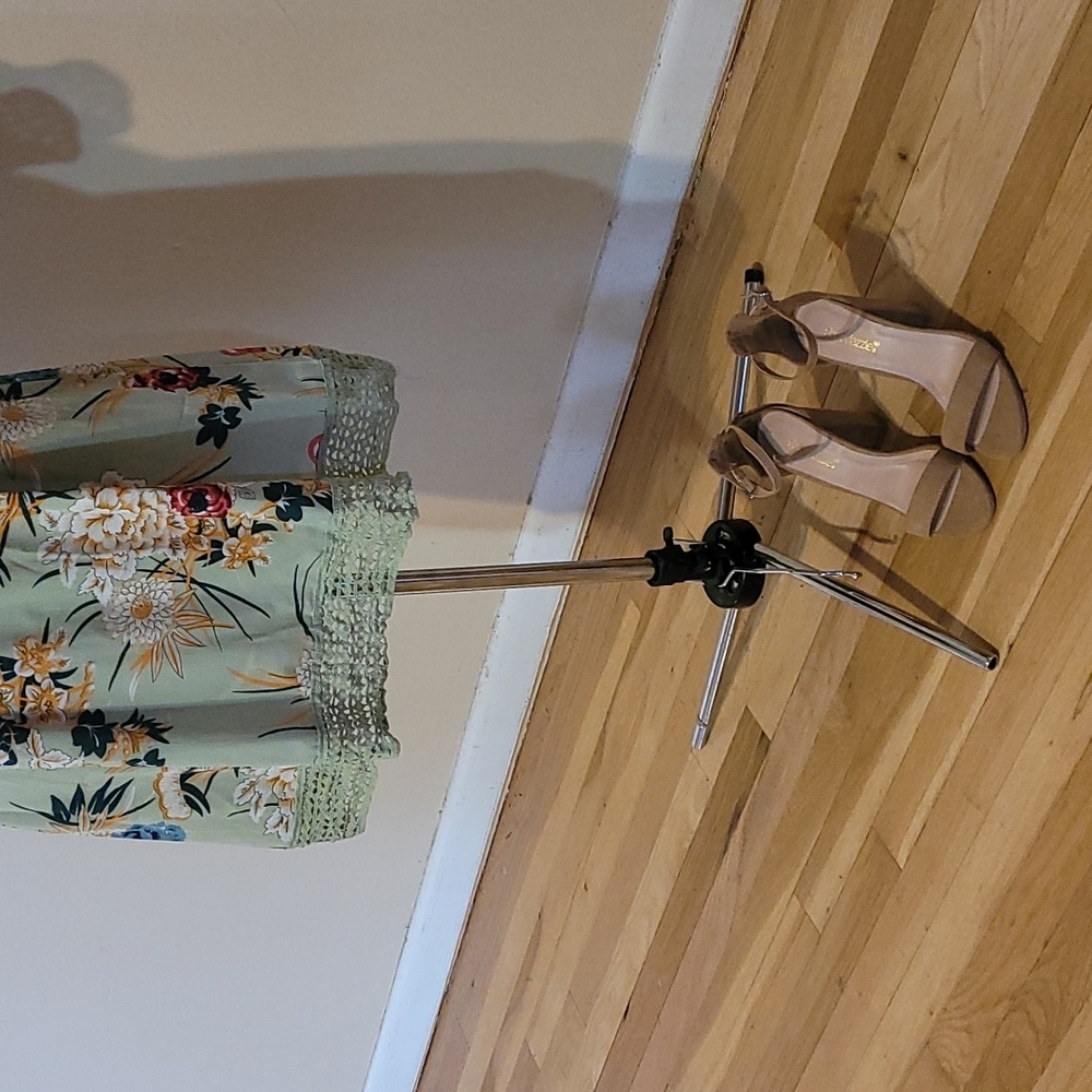 Luna Tuccini floral mini green dress 8 - Picture 11 of 11